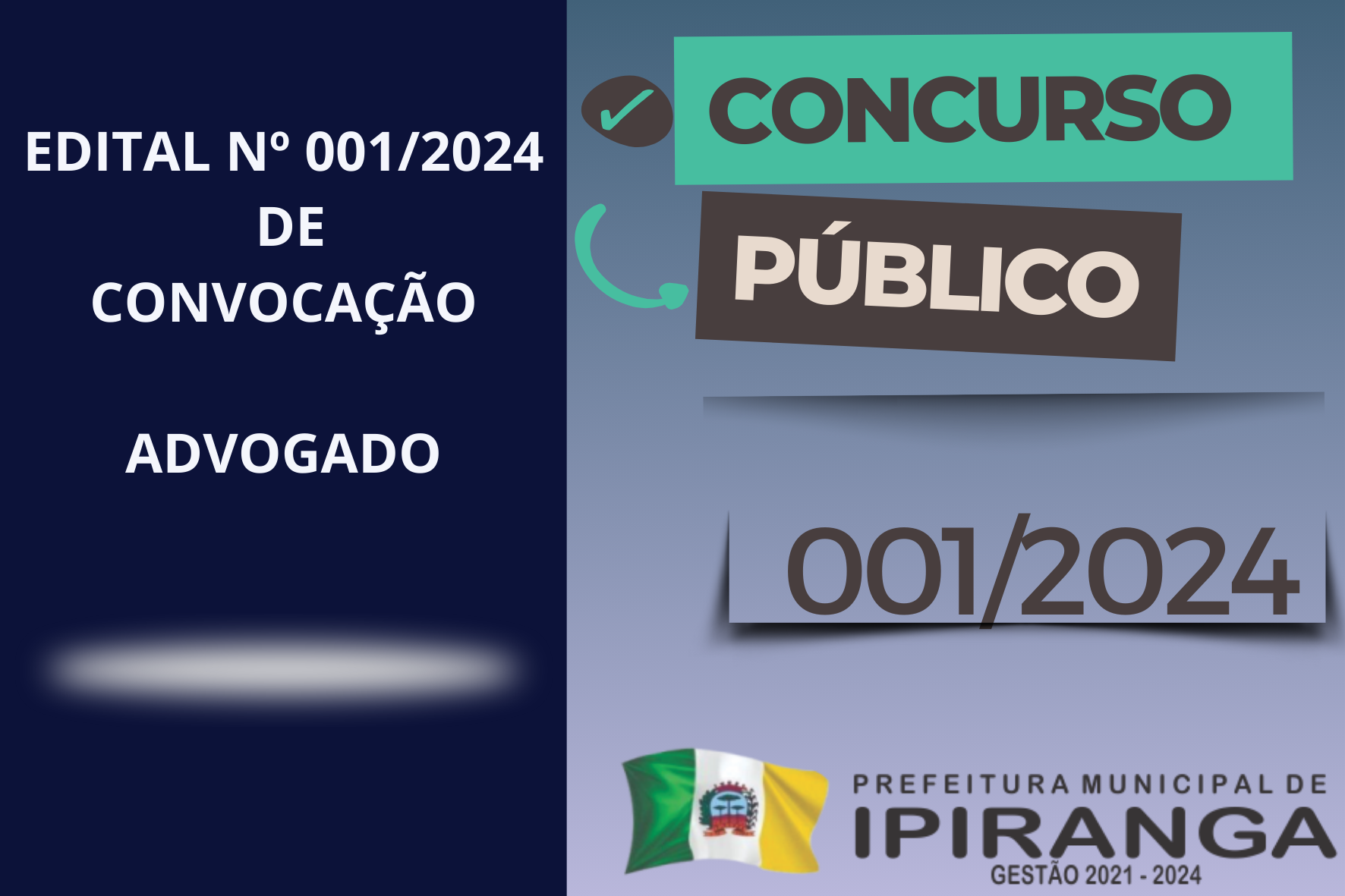 EDITAL DE CONVOCAÇÃO N.º 001/2024 – CONCURSO PÚBLICO N.º 001/2017
