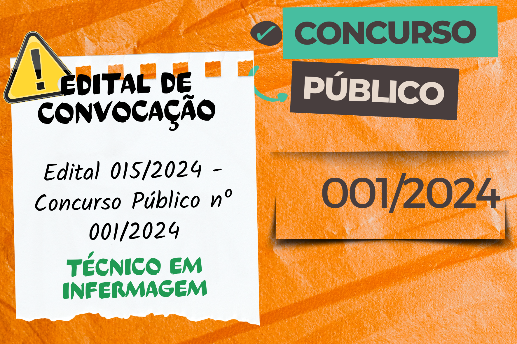 EDITAL DE CONVOCAÇÃO N.º 015/2024 CONCURSO PÚBLICO N.º 01/2024