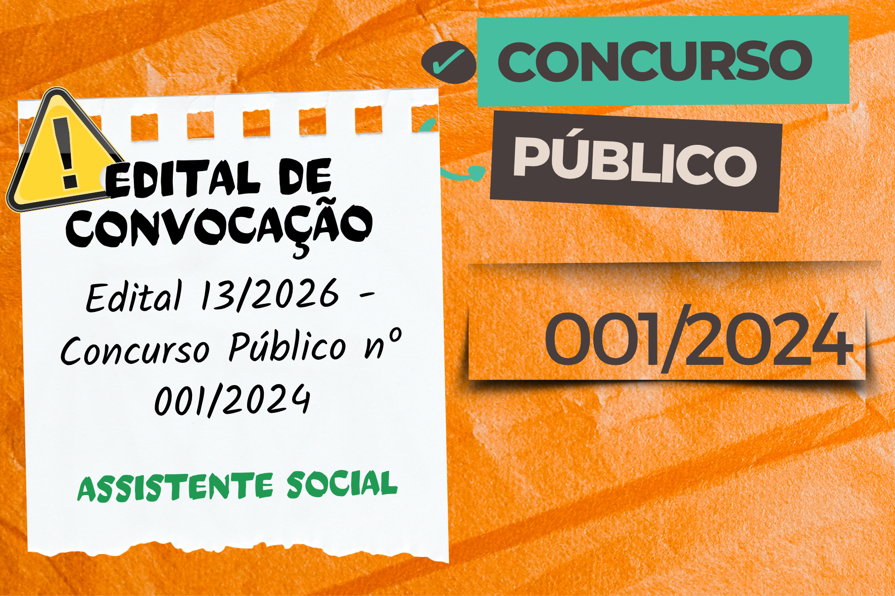 EDITAL DE CONVOCAÇÃO N.º 013/2026 – CONCURSO PÚBLICO N.º 01/2024