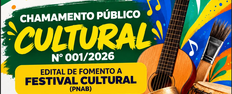 ESTÃO ABERTAS AS INSCRIÇÕES PARA O EDITAL DE FOMENTO A FESTIVAL CULTURAL DE IPIRANGA/PR!